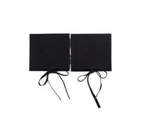 Borsa portagioielli 5 pezzi sacchetti in microfibra blu con coulisse in velluto for gioielli, collane, anelli, organizer, bomboniere, caramelle, cosmetici(Color-04,8X8 cm)