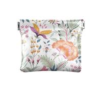 Borsa portamonete da donna in pelle con ricamo giacobino con motivo floreale fantasia impermeabile, Fantasia floreale ricamo giacobino, 1 Size, Accessorio da viaggio