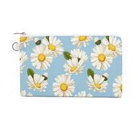 Borsa portamonete in tela con camomilla e pois per cambio portamonete piccola borsa per il trucco per uomo donna 19,1 x 11,6 cm, Stile:, Taglia unica, MHXYZHW