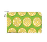 Borsa portamonete in tela personalizzata con aroma di limone, borsa per il trucco, per uomo e donna, 19,1 x 11,6 cm, Stile:, Taglia unica, MHXYZHW