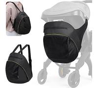 Borsa portaoggetti a clip compatibile con passeggino e seggiolino auto Doona, borsa per pannolini di grande capacità con cerniera antiscivolo, borsa organizer per passeggino zaino indossabile borsa