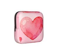 Borsa portaoggetti a prova di periodo a forma di cuore rosa, custodia da viaggio per assorbenti igienici, custodia discreta per borse da ufficio