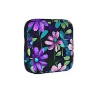 Borsa portaoggetti a prova di periodo camelia viola, custodia da viaggio per assorbenti igienici, custodia discreta per borse da ufficio