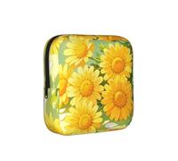 Borsa portaoggetti a prova di periodo con margherite gialle, custodia da viaggio per assorbenti igienici, discreta borsa mensural per borsa da ufficio