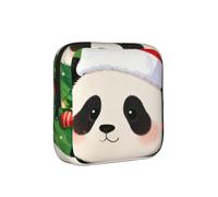 Borsa portaoggetti a prova di periodo per cappelli da panda di Natale, custodia da viaggio per assorbenti igienici, discreta custodia mensural per borsa da ufficio