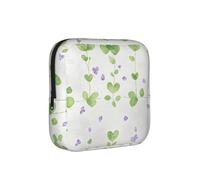 Borsa portaoggetti a prova di petalo viola chiaro - Custodia da viaggio per assorbenti igienici, discreta borsa mensural per ufficio