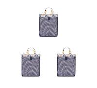 Borsa portaoggetti a rete in tessuto Oxford Attrezzature da corsa Borsa di grande capacità Resistente all'usura Borsa semplice Maniglia Borse per la spesa Tipo 1, Set da 3 (tipo 3), Type 3, come