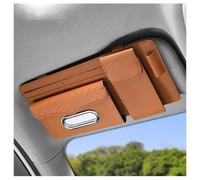 Borsa Portaoggetti Aletta Parasole Auto per VW T-ROC Cabriolet R-Line AB Bj.2020-2026, Organizzatore Visiera Parasole Fazzoletti Occhiali Organizer Accessori Interno,D/Brown