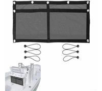 Borsa portaoggetti con 6 passanti elastici e sistema di chiusura a sfera progettata per l'uso in barca, auto e camper per massimizzare la gestione dello spazio (due tasche 81 x 38 cm)