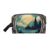 Borsa portaoggetti con cerniera, con stampa "Not All Who Wander are Lost 1", accessori da viaggio, borsa per articoli da toeletta, borsa portatile per articoli da toeletta