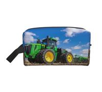 Borsa portaoggetti con stampa a mano per bambini, borsa da toilette da viaggio resistente, accessorio da imballaggio in tela portatile per tutti i giorni, palestra e viaggi, Fattoria Trattori, taglia