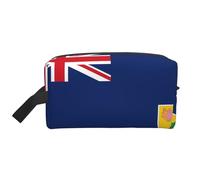 Borsa portaoggetti con stampa bandiera dello Zimbabwe, borsa da toilette da viaggio resistente, accessorio da imballaggio in tela portatile per uso quotidiano, palestra e viaggi, Bandiera delle Isole