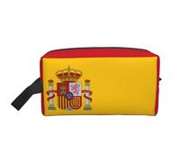 Borsa portaoggetti con stampa bandiera svedese - Borsa da toilette da viaggio resistente, accessorio da imballaggio in tela portatile per tutti i giorni, palestra e viaggi, Bandiera della Spagna