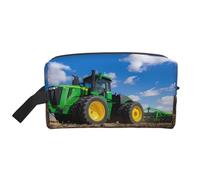 Borsa portaoggetti con stampa di fiori blu e teschio, borsa da viaggio resistente, accessorio da viaggio in tela per tutti i giorni, palestra e viaggi, Fattoria Trattori, taglia unica