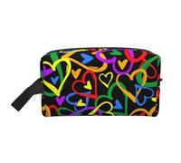 Borsa portaoggetti con stampa di lucciole e lanterne, elegante trousse da viaggio e da viaggio, accessorio per viaggi, uso in palestra, Gay Pride Rainbow, taglia unica