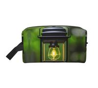 Borsa portaoggetti con stampa di lucciole e lanterne, elegante trousse da viaggio e da viaggio, accessorio per viaggi, uso in palestra, Lucciola e Lanterna, taglia unica