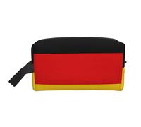 Borsa portaoggetti con stampa di lucciole e lanterne, elegante trousse da viaggio e da viaggio, accessorio per viaggi, uso in palestra, Bandiera della Germania., taglia unica