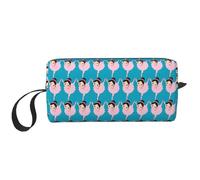 Borsa portaoggetti con stampa di una ballerina ballerina che balla tutti i giorni, borsa portatile semplice da tenere in mano, borsa da viaggio con cerniera per il trucco, può contenere oggetti