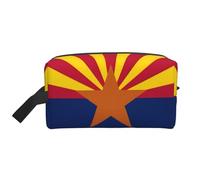 Borsa portaoggetti con stampa elefante e girasole, borsa da viaggio resistente, accessorio da viaggio in tela per tutti i giorni, palestra e viaggi, Bandiera dell'Arizona, taglia unica