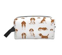 Borsa portaoggetti con stampa mimetica digitale - Borsa da toilette da viaggio resistente, accessorio da imballaggio in tela portatile per tutti i giorni, palestra e viaggi, Cane Beagle., taglia unica
