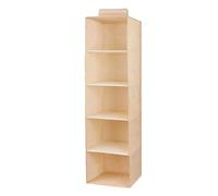 Borsa portaoggetti da appendere all'armadio, con scomparto intermedio per cassetti, organizer portatile da appendere nell'armadio (beige, XL)