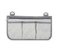 Borsa portaoggetti da appendere, comoda borsa per sedia a rotelle con fibbia, grande capacità, per esterni, pieghevole, tasca per sedia a rotelle (grigio)
