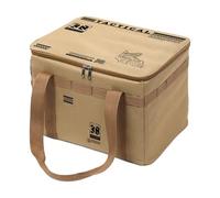 Borsa portaoggetti da campeggio, 30 l, contenitore pieghevole con manico per attrezzi da campeggio, dormitorio, garage, borsone pieghevole per stufa, ciotola per cibo, pentola da viaggio all'aperto