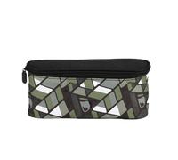 Borsa portaoggetti da campeggio, piccola borsa organizer per lampada, portatile, con manico staccabile, accessori da campeggio con scomparti per escursioni, Verde Tè Scuro, Refer to description