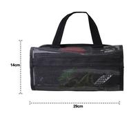 Borsa Portaoggetti Esche da Pesca Compatta 63x29cm con Guanti Ottima per Esche V