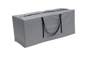 Borsa portaoggetti for cuscini for mobili, organizer da giardino for esterni, impermeabile, antipolvere, di grande capacità, grigio, 116x47x51 cm(Gray,116x47x51cm)