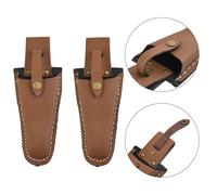Borsa Portaoggetti Forbici Portatile con Materiale Pelle Sutura di Precisione (2