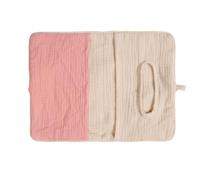 Borsa portaoggetti in morbido cotone per neonati con binari per lettini che forniscono un rapido accesso all'essenziale durante la cura notturna sacchetti lavabili per bambini