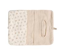 Borsa portaoggetti in morbido cotone per neonati con binari per lettini che forniscono un rapido accesso all'essenziale durante la cura notturna sacchetti lavabili per bambini