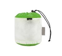 Borsa portaoggetti in nylon con coulisse, leggera, impermeabile, in rete, con rivestimento in PU5000 mm, per campeggio, escursionismo, viaggi, accessori per attività all'aperto, organizzazione (verde)
