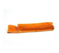 Borsa portaoggetti in pelle bovina artificiale con cintura regolabile per elettrodi e protezione dalle scintille, colore giallo o nero, per uso in officina (solo borsa)