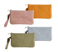 Borsa Portaoggetti In Pelle Pu 4 Pezzi, Mini Borsa Portaoggetti, Borsa Portaoggetti Portatile, Pochette Impermeabile, Borsa Portaoggetti Da Donna