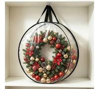 Borsa portaoggetti in PVC trasparente per albero di Natale, 90 cm | Vedere il contenuto istantaneamente, protegge da polvere e umidità, si adatta a grandi alberi, lunghezza 90 cm
