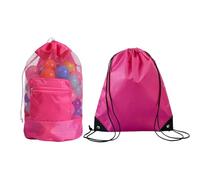 Borsa Portaoggetti In Rete Da 1 Pezzo E Borsa Portaoggetti Con Coulisse Da 1 Pezzo, Borsa Da Spiaggia, Borsa In Rete Grande, Borsa Portaoggetti Per Giocattoli, Borsa Portaoggetti Pieghevole