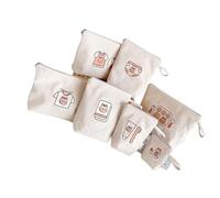 Borsa portaoggetti in tela coreana orso/scoiattoli Baby Essential Organizzatori Set Interno Impermeabile Viaggio Trucco Storage Pouch Impermeabile Sacchetto di Pannolino Sacchetto