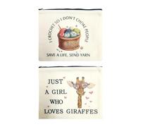 Borsa Portaoggetti In Tela Da 2 Pezzi Borsa Cosmetica Borsa Portaoggetti Per Attrezzi Per Maglieria Borsa Portaoggetti Da Donna Borsa Portaoggetti Portatile