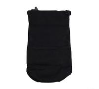 Borsa portaoggetti in tela stile retrò per lanterne a cherosene e ad olio, spaziosa e protettiva con chiusura a fibbia per attrezzatura da campeggio all'aperto (nero)