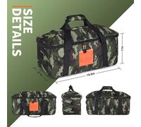 Borsa portaoggetti mimetica verde per JBL BOOMBOX4 realizzata con materiale nylo