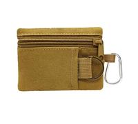 Borsa portaoggetti multiuso in nylon 600D, design compatto, portamonete con moschettone per chiavi, strumenti essenziali, borsa organizer per attrezzi da viaggio