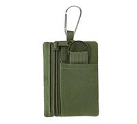 Borsa portaoggetti multiuso in nylon 600D, design compatto, portamonete con moschettone per chiavi, strumenti essenziali, borsa organizer per attrezzi da viaggio