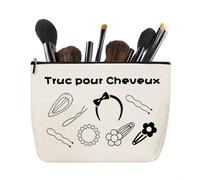 Borsa portaoggetti per accessori per capelli per donne e ragazze astuccio da toilette con cerniera per accessori per capelli, borsa da trucco da viaggio per mamma nonna amica