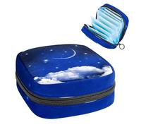 Borsa portaoggetti per assorbenti igienici, aereo, aereo, cartone animato, blu, borsa per kit per il primo ciclo mestruale, per ragazze e donne, sacchetto per coppette mestruali femminili borse per