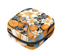 Borsa portaoggetti per assorbenti igienici, arancione-1674, borsa per kit primo ciclo per ragazze e donne, sacchetto per coppetta mestruale femminile borse per tamponi mestruali Holde