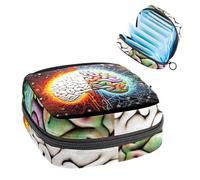 Borsa portaoggetti per assorbenti igienici, Artistic Brain-2202 Borsa per kit primo ciclo per ragazze e donne, sacchetto per coppetta mestruale femminile borse per tamponi mestruali Holde