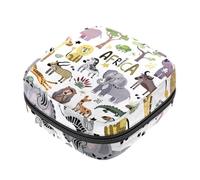 Borsa portaoggetti per assorbenti igienici, astronave, aereo, sfondo blu navy, borsa per kit per il primo periodo per ragazze e donne, sacchetto per coppette mestruali femminili borse per tamponi
