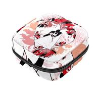 Borsa portaoggetti per assorbenti igienici, astronave, aereo, sfondo blu navy, borsa per kit per il primo periodo per ragazze e donne, sacchetto per coppette mestruali femminili borse per tamponi
